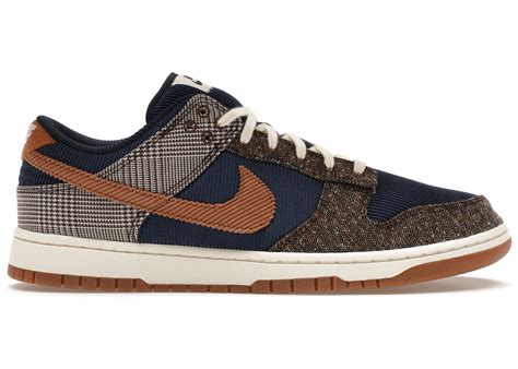 nike dunk low tweed corduroy